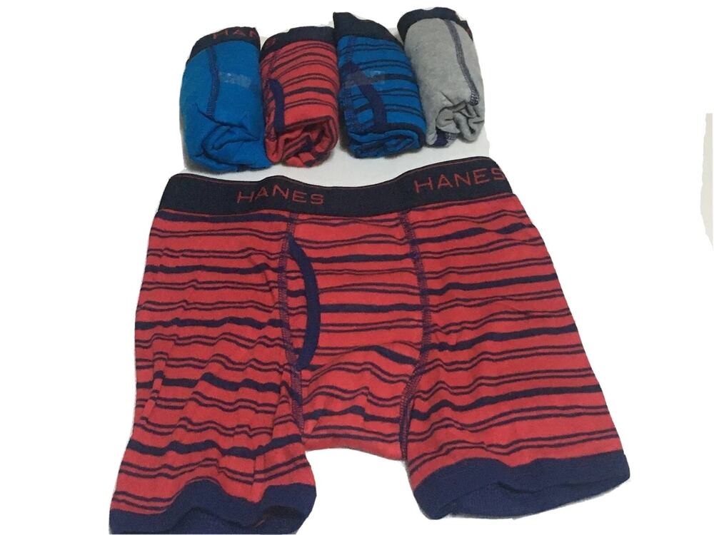 Hanes Boys Comfort Flex Fit Sport Ringer Boxer Briefs Size Medium Underwear